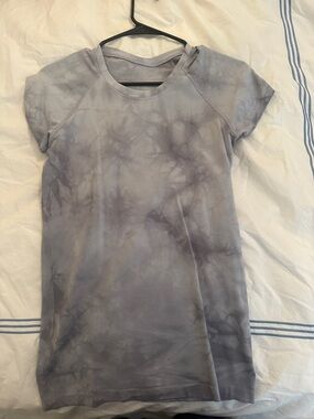 Lululemon Tie-Dye Short Sleeve Active Top -  Grayish